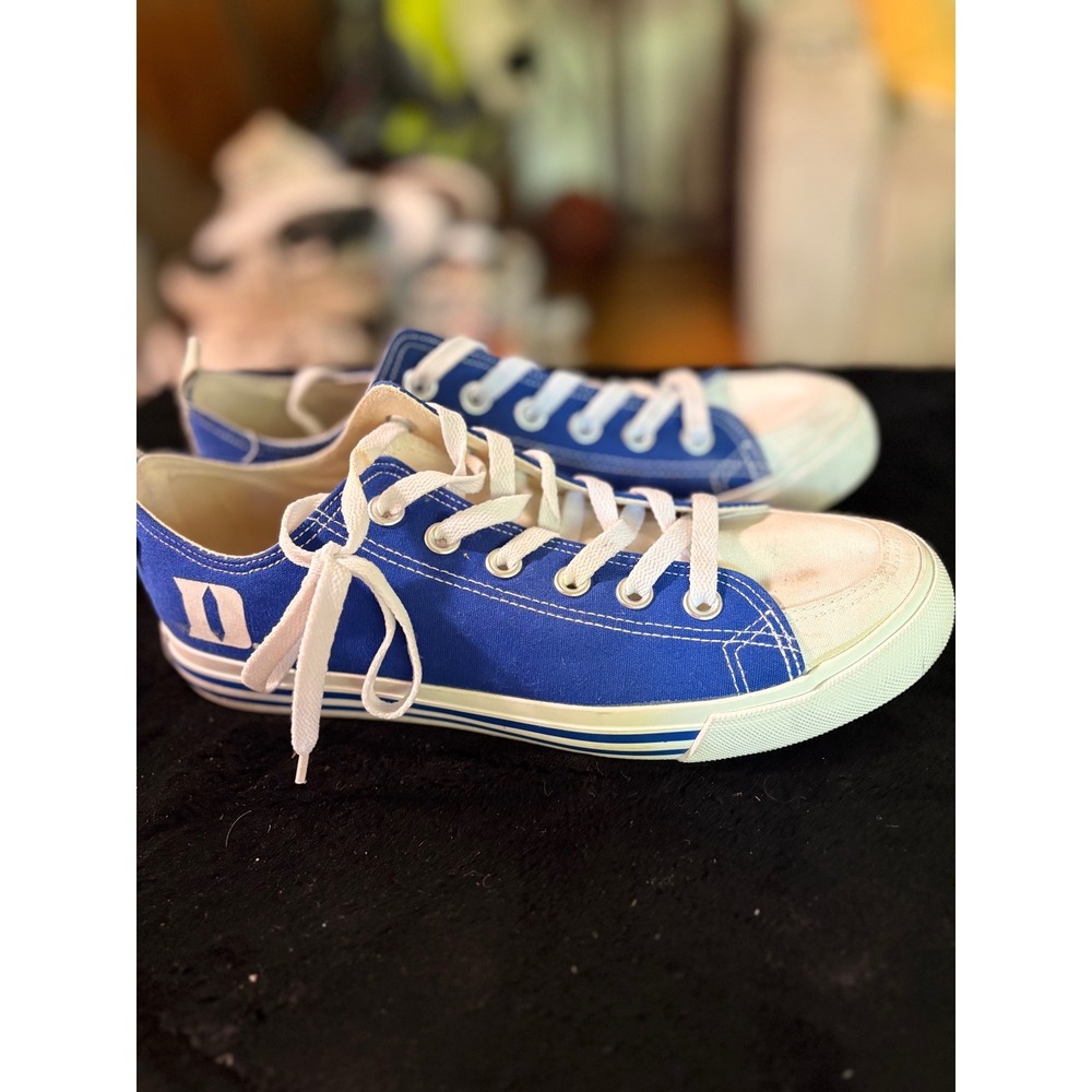 Skicks Duke University Blue Devils Canvas Sneakers Mens 7 Womens 9 Royal Blue